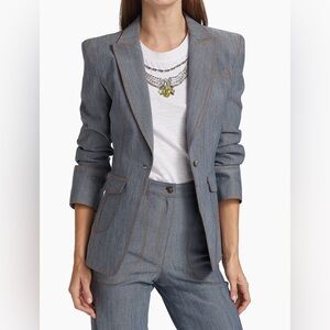 Cinq à Sept

Louisa Denim Gathered Sleeve Blazer & Trouser Set